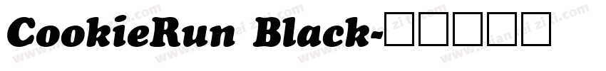 CookieRun Black字体转换